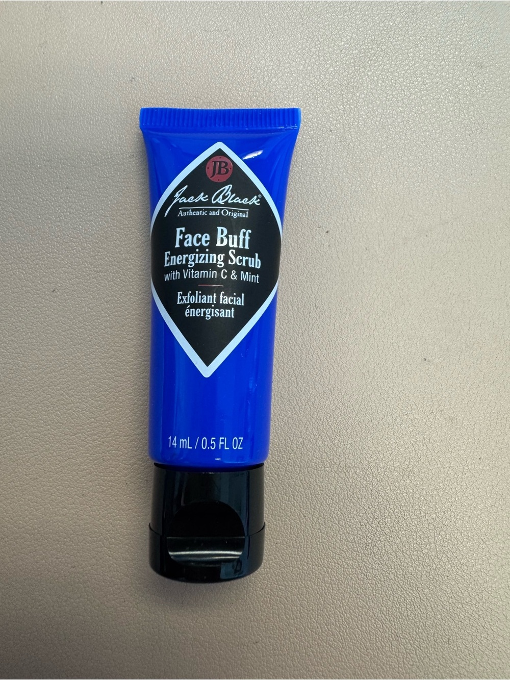 Jack Black Face Buff Energizing Scrub — Blue Exfoliant with Vitamin C & Mint